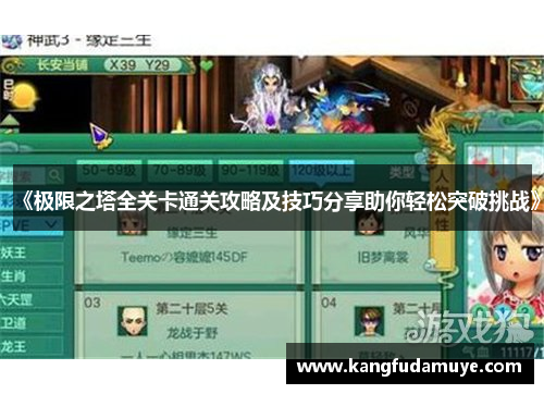 《极限之塔全关卡通关攻略及技巧分享助你轻松突破挑战》